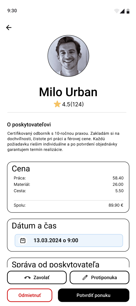 Comparing offers